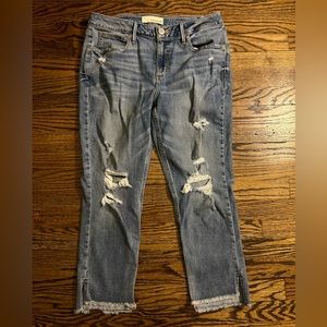 Maurice distressed ankle jeans Sz 30